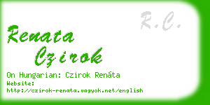 renata czirok business card