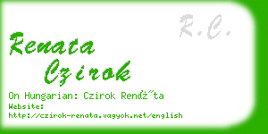 renata czirok business card